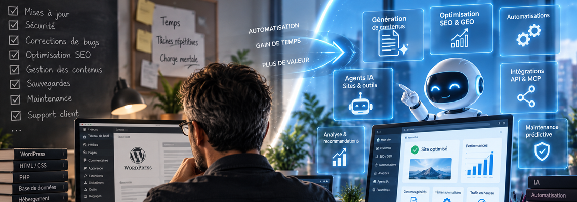 Comment l'intelligence artificielle transforme le métier de webmaster en 2026